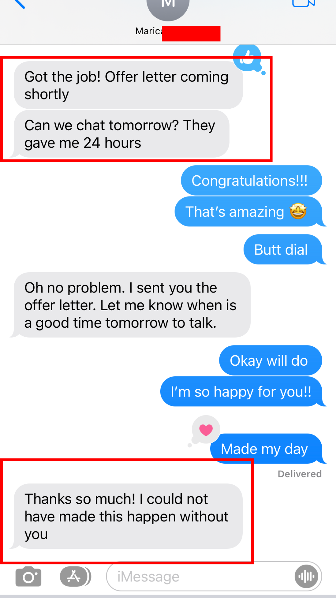 Client testimonial